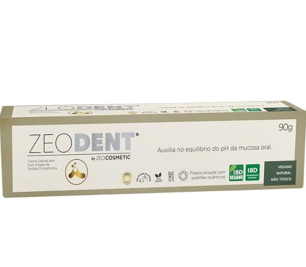 ZeoDent Creme Dental 100% Natural e Sem Flúor 90g