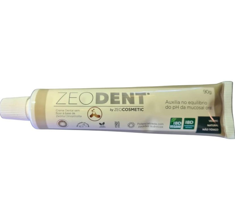 ZeoDent Creme Dental 100% Natural e Sem Flúor 90g
