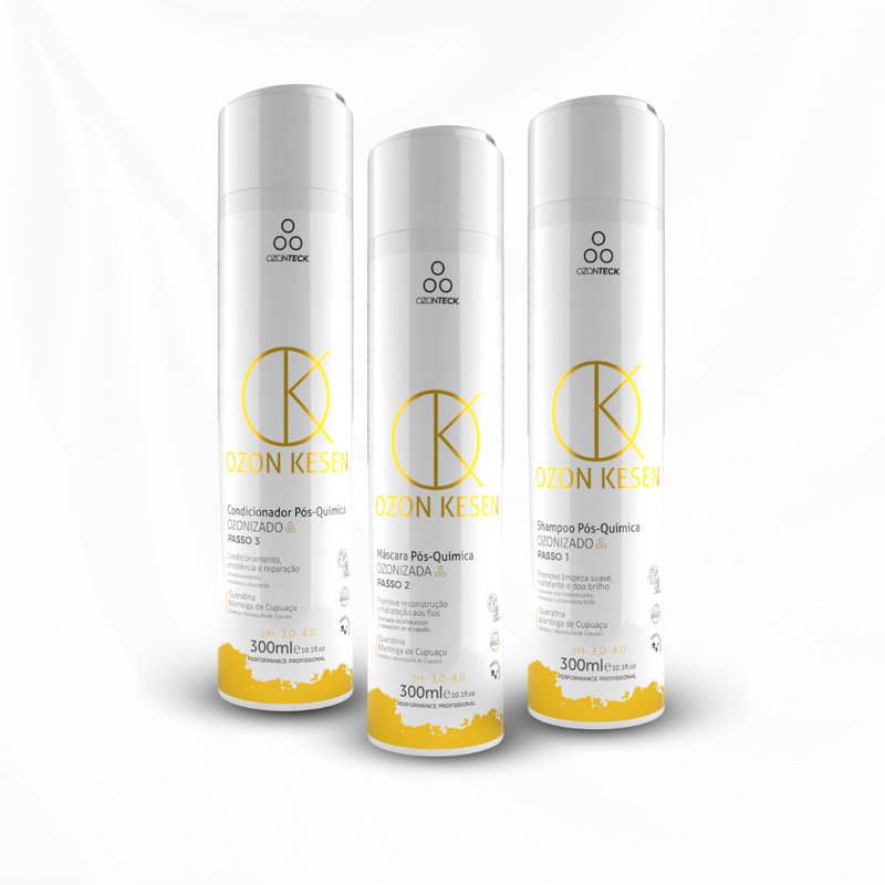 Kit Home Care Ozonizada - Máscara, Shampoo e Condicionador
